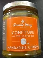 Mängden socker i Confiture mandarine-citron