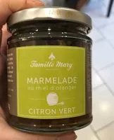 Mängden socker i Marmelade au miel d'oranger Citron vert