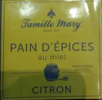 Mängden socker i Pain d épices au miel citron