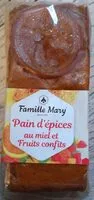 Mängden socker i Pain d'épices au miel et fruits confits