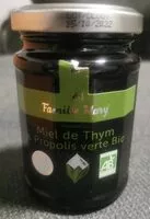 Mängden socker i Miel de Thym & Propolis verte Bio