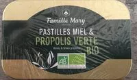 Mängden socker i Pastilles Miel & Propolis verte bio