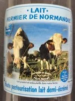 Mängden socker i Lait fermier de Normandie demi-écrémé