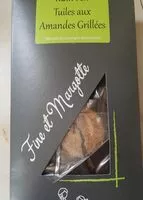 Mängden socker i Tuiles aux amandes grillées