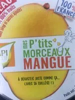Mängden socker i Mes p'tits morceaux mangue