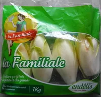 Mängden socker i Endives La Familliale