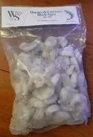 Mängden socker i Queues de crevettes Black Tiger 26/30, décortiquées - congelées