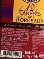 Mängden socker i Canelés de Bordeaux