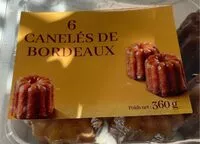Mängden socker i Cannelés de Bordeaux