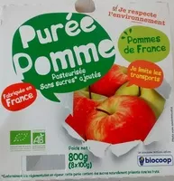 Mängden socker i Purée pomme