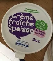 Mängden socker i Creme Fraiche Epaisse 30%MG