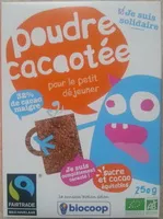 Mängden socker i Poudre cacaotée petit déjeuner 32%