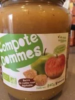Mängden socker i Compote pomme