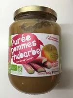 Mängden socker i Purée pomme rhubarbe 830g