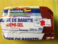 Mängden socker i Beurre demi-sel de baratte 250g CC