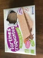 Mängden socker i Tartine craquante sarrasin riz maïs