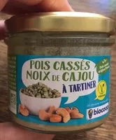 Mängden socker i Tartinable pois cassé noix de cajou 90g