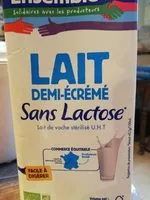 Mängden socker i Lait 1/2 écrémé sans lactose