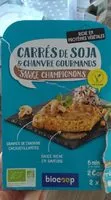 Mängden socker i Carrés de soja & chanvre gourmands sauce champignons