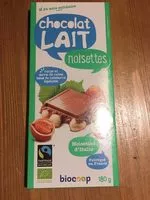 Mängden socker i Chocolat lait noisettes 41%