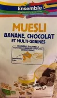 Mängden socker i Muesli banane chocolat et graines