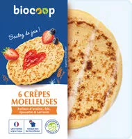 Mängden socker i Crêpes moelleuses (6) 210g CC