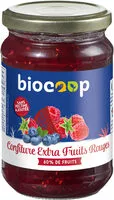 Mängden socker i Confiture fruits rouges extra