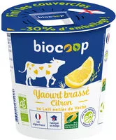 Mängden socker i Yaourt entier brassé citron 400g CC