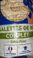 Mängden socker i Galette riz complet extra fine