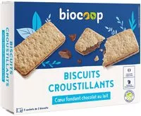 Mängden socker i Biscuit croustillant coeur choclait