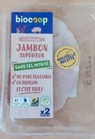 Mängden socker i Jambon supérieur sans sel nitrité