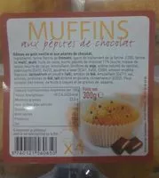 Mängden socker i Muffins aux pepites de chocolat