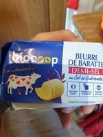 Mängden socker i Beurre de baratte demi-sel