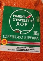 Mängden socker i Piment d'Espelette AOP