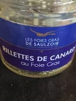 Mängden socker i Rillettes de canard au foie gras