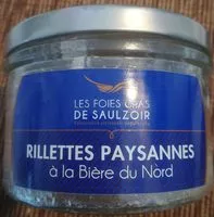 Mängden socker i Rillettes paysannes à la bière du Nord