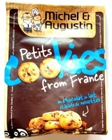 Mängden socker i Petits Cookies from France au Chocolat au Lait et Éclats de Noisettes