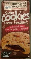 Mängden socker i Super cookies coeur fondant au chocolat noir, noix de pécan et caramel