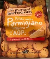 Mängden socker i Petits sablés Parmigiano Reggiano AOP et graines de moutarde
