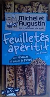 Mängden socker i Feuilletés Apéritif Pur Beurre aux Sésames et Graines de Pavot