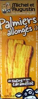 Mängden socker i Palmiers allongés au sucre un peu caramélisé Michel et Augustin