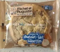 Mängden socker i Cookie frais chocolat au lait aux noisettes 70g