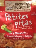 Mängden socker i Petits pitas aux piments de Cayenne et pointe de citron