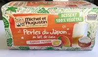 Mängden socker i Perles du Japon coco mangue passion 2x90g