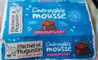 Mängden socker i L'incroyable mousse "chocolat au lait"