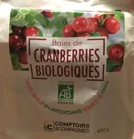 Mängden socker i Baies de cranberries biologiques infusées au jus de pomme