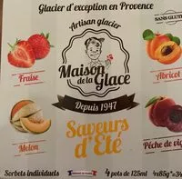 Mängden socker i Saveurs d'été,  sorbets individuels