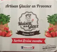 Mängden socker i Sorbet fraise menthe MG Artisan Glacier en provence
