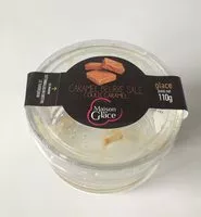 Mängden socker i Glace caramel beurre salé coulis caramel