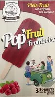 Mängden socker i Pop'fruit framboise